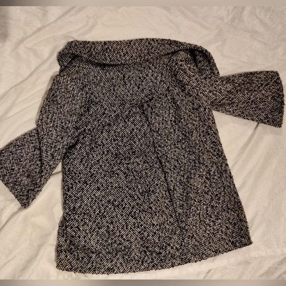XXI by forever 21 black and white tweed 3/4 sleeve jacket size S/P - Picture 4 of 5
